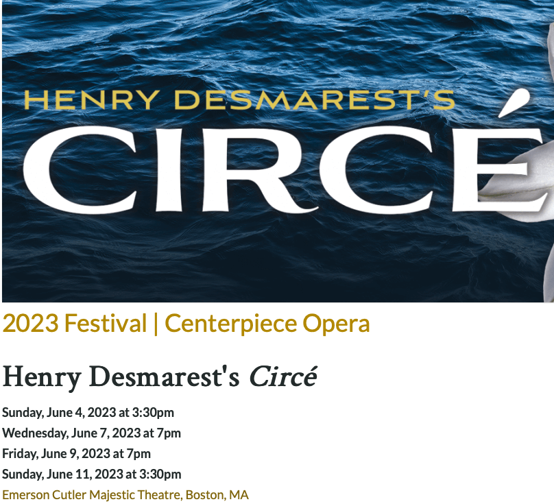 Henry Desmarest’s Circé
